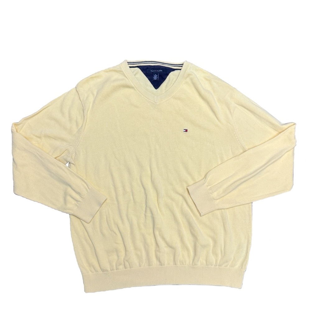 Tommy Hilfiger Men’s V Neck Pullover Sweater